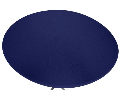 24" Round Elastic Table Topper Crinkle Taffeta