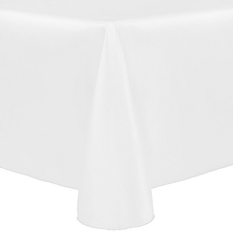 White 90" x 90" Majestic Tablecloth