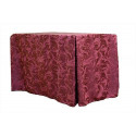 24"x48"x29" Melrose Damask Fitted Tablecloth