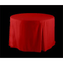 72" Round Poly Premier Fitted Tablecloth