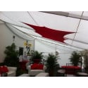 Spandex Stretch Decor, Any Shape Hanging Panels with 6 Attachment Points