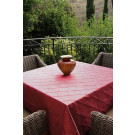 108" x 108" Square Pintuck Tablecloth