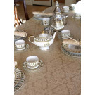 108" x 132" Oval Saxony Damask Tablecloth