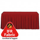 14' x 29" Fire Retardant Table Skirt Box Pleat