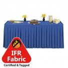 17' x 29" Fire Retardant Table Skirt Box Pleat