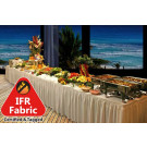 17' x 29" Fire Retardant Table Skirt Shirred Pleat