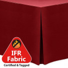 30" x 72" x 36" Fire Retardant Fitted Tablecloth