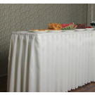 Custom Table Skirt Poly Box Pleat 37" to 42"