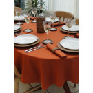 70" x 144" Oval Tablecloth Poly Value Tex
