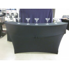 60 Radius Serpentine Bar Top Fitted Tablecloth