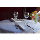 60" Round Spun Poly Tablecloth