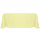 Maize 90" x 156" Poly Premier Tablecloth
