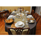 70" x 108" Oval Tablecloth Poly Value Tex