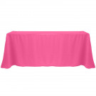 Hot Pink 90" x 156" Poly Premier Tablecloth