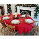 102" x 168" Oval Tablecloth Poly Value Tex
