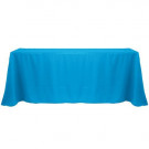 Cobalt 90" x 132" Poly Premier Tablecloth