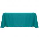 Jade 90" x 132" Poly Premier Tablecloth
