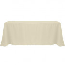 Tan 90" x 156" Poly Premier Tablecloth