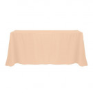 Peach 90" x 156" Poly Premier Tablecloth