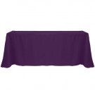 Purple 90" x 156" Poly Premier Tablecloth