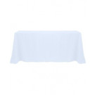 Ice Blue 90" x 156" Poly Premier Tablecloth