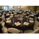 96" Round Spun Poly Tablecloth