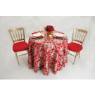 62" x 90" Ludwig Damask Oval Tablecloth