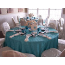 108" Round Pintuck Tablecloth