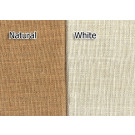 Natural Burlap & White Burlap Swatch Card & Sample