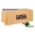 24 Hr Express or 48 Hr Rush Printed Table Cover Single Color Print - Fits 30 x 60 x 29 (5Ft Fitted)