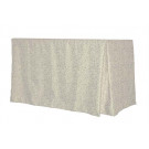 30" x 60" x 29" Somerset Damask Fitted Tablecloth