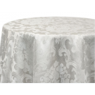 62" x 80" Ludwig Damask Oval Tablecloth