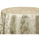 70" x 84" Ludwig Damask Oval Tablecloth