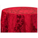 90" x 132" Ludwig Damask Oval Tablecloth