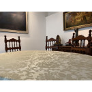 70" x 126" Ludwig Damask Oval Tablecloth