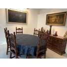 70" x 120" Ludwig Damask Oval Tablecloth