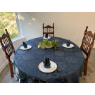 70" x 90" Ludwig Damask Oval Tablecloth