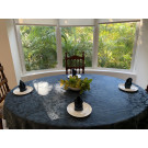 60" x 144" Ludwig Damask Oval Tablecloth