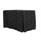 30"x72"x29" Melrose Damask Fitted Tablecloth