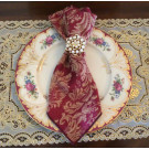 Dozen Miranda Damask Dinner Napkins 20" x 20"