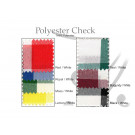 Oval 90" x 156" Poly Check Tablecloth