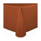 Burnt Orange 90" x 132" Poly Premier Tablecloth