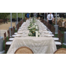102" x 156" Queen's Table Pintuck Tablecloth