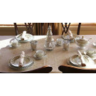 80" x 100" Oval Saxony Damask Tablecloth