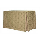 30" x 72" x 29" Saxony Damask Fitted Tablecloth