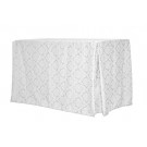 30"x48"x36" Saxony Damask Fitted Tablecloth