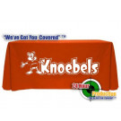 24 Hour Express or 48 Hour Rush 5Ft Printed Table Throw Single Color Printing 12 Imprint Colors