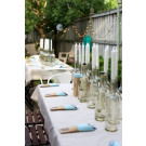72" x 120" Rectangular Spun Poly Tablecloth