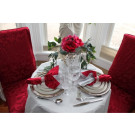 84" Round Spun Poly Tablecloth