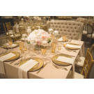 132" x 132" Square Spun Poly Tablecloth